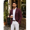 COOFANDY Mens Blazer Casual Sport Coats Lightweight Sports Jacket(Wine Red)