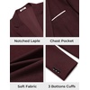 COOFANDY Mens Blazer Casual Sport Coats Lightweight Sports Jacket(Wine Red)