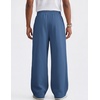 COOFANDY Men’s Casual Baggy Sweatpants Cotton Wide Leg Drawstring Pants(Blue)