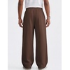 COOFANDY Men’s Casual Baggy Sweatpants Cotton Wide Leg Drawstring Pants(Brown)