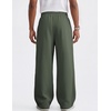 COOFANDY Men’s Casual Baggy Sweatpants Cotton Wide Leg Drawstring Pants(Dark Green)