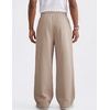 COOFANDY Men’s Casual Baggy Sweatpants Cotton Wide Leg Drawstring Pants(Khaki)