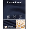 COOFANDY Men’s Casual Baggy Sweatpants Cotton Wide Leg Drawstring Pants(Navy Blue)