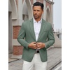 COOFANDY Men’s Casual Blazer Regular Fit Lightweight Two Button Sport Coat Suit Jacket(Green)