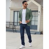 COOFANDY Men’s Casual Blazer Regular Fit Lightweight Two Button Sport Coat Suit Jacket(Green)
