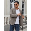 COOFANDY Men’s Casual Blazer Regular Fit Lightweight Two Button Sport Coat Suit Jacket(Tea Grey)