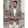 COOFANDY Men’s Casual Blazer Regular Fit Lightweight Two Button Sport Coat Suit Jacket(Tea Grey)