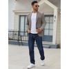 COOFANDY Men’s Casual Blazer Regular Fit Lightweight Two Button Sport Coat Suit Jacket(Tea Grey)