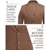 COOFANDY Men’s Casual Blazer Slim Fit Two Button Knit Sport Coat(Brown)