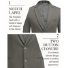 COOFANDY Men’s Casual Blazer Slim Fit Two Button Knit Sport Coat(Dark Grey)