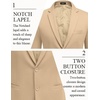COOFANDY Men’s Casual Blazer Slim Fit Two Button Knit Sport Coat(Khaki)