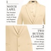 COOFANDY Men’s Casual Blazer Slim Fit Two Button Knit Sport Coat(Light Khaki)
