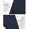 COOFANDY Men’s Casual Blazer Slim Fit Two Button Knit Sport Coat(Navy Blue)
