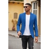 COOFANDY Men’s Casual Blazer Slim Fit Two Button Knit Sport Coat(Royal Blue)