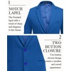 COOFANDY Men’s Casual Blazer Slim Fit Two Button Knit Sport Coat(Royal Blue)