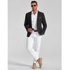 COOFANDY Men’s Casual Knit Blazer Sport Coats Business Suit Jacket(Black)