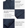 COOFANDY Men’s Casual Knit Blazer Sport Coats Business Suit Jacket(Navy Blue)