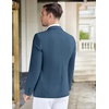COOFANDY Mens Casual Knit Blazer Stretch Sport Coat Two Button Suit Jackets(Blue)