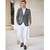 COOFANDY Mens Casual Knit Blazer Stretch Sport Coat Two Button Suit Jackets(Dark Grey)