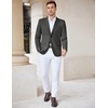COOFANDY Mens Casual Knit Blazer Stretch Sport Coat Two Button Suit Jackets(Dark Heather Grey)