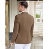 COOFANDY Mens Casual Knit Blazer Stretch Sport Coat Two Button Suit Jackets(Light Brown)