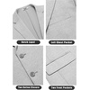 COOFANDY Mens Casual Knit Blazer Stretch Sport Coat Two Button Suit Jackets(Light Heather Grey)
