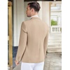 COOFANDY Mens Casual Knit Blazer Stretch Sport Coat Two Button Suit Jackets(Light Khaki)