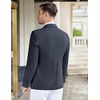 COOFANDY Mens Casual Knit Blazer Stretch Sport Coat Two Button Suit Jackets(Navy Blue)