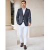 COOFANDY Mens Casual Knit Blazer Stretch Sport Coat Two Button Suit Jackets(Navy Blue)
