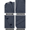 COOFANDY Mens Casual Knit Blazer Stretch Sport Coat Two Button Suit Jackets(Navy Blue)