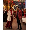 COOFANDY Mens Metallic Jacket Casual Sport Coat 70s Party Disco Outfits(05_red)