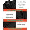 COOFANDY Mens Metallic Jacket Casual Sport Coat 70s Party Disco Outfits(Black)