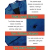 COOFANDY Mens Metallic Jacket Casual Sport Coat 70s Party Disco Outfits(Blue)