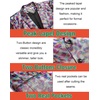 COOFANDY Mens Metallic Jacket Casual Sport Coat 70s Party Disco Outfits(Colored Leaf)