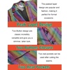 COOFANDY Mens Metallic Jacket Casual Sport Coat 70s Party Disco Outfits(Multicolor)