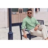 COOFANDY Mens Oxford Shirt Long Sleeve Dress Shirt Casual Button Down Shirt(Grey Green)