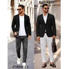 COOFANDY Men’s Sport Coat Casual Slim Fit Blazer Jacket(Black)