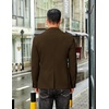 COOFANDY Men’s Sport Coat Casual Slim Fit Blazer Jacket(Brown)