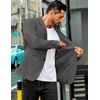 COOFANDY Men’s Sport Coat Casual Slim Fit Blazer Jacket(Dark Grey)