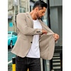 COOFANDY Men’s Sport Coat Casual Slim Fit Blazer Jacket(Khaki)