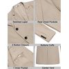 COOFANDY Men’s Sport Coat Casual Slim Fit Blazer Jacket(Khaki)