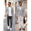 COOFANDY Men’s Sport Coat Casual Slim Fit Blazer Jacket(Light Grey)