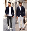COOFANDY Men’s Sport Coat Casual Slim Fit Blazer Jacket(Navy Blue)