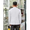COOFANDY Men’s Sport Coat Casual Slim Fit Blazer Jacket(White)
