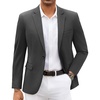 COOFANDY Men Blazer Jacket Lightweight Knit Sport Coats Casual Suit Jackets(Dark Gray)