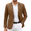 COOFANDY Men Blazer Jacket Lightweight Knit Sport Coats Casual Suit Jackets(Khaki)