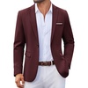 COOFANDY Mens Blazer Casual Sport Coats Lightweight Sports Jacket(Wine Red)