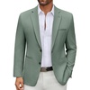 COOFANDY Men’s Casual Blazer Regular Fit Lightweight Two Button Sport Coat Suit Jacket(Green)