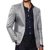 COOFANDY Mens Metallic Jacket Casual Sport Coat 70s Party Disco Outfits(02_silver)