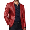 COOFANDY Mens Metallic Jacket Casual Sport Coat 70s Party Disco Outfits(05_red)